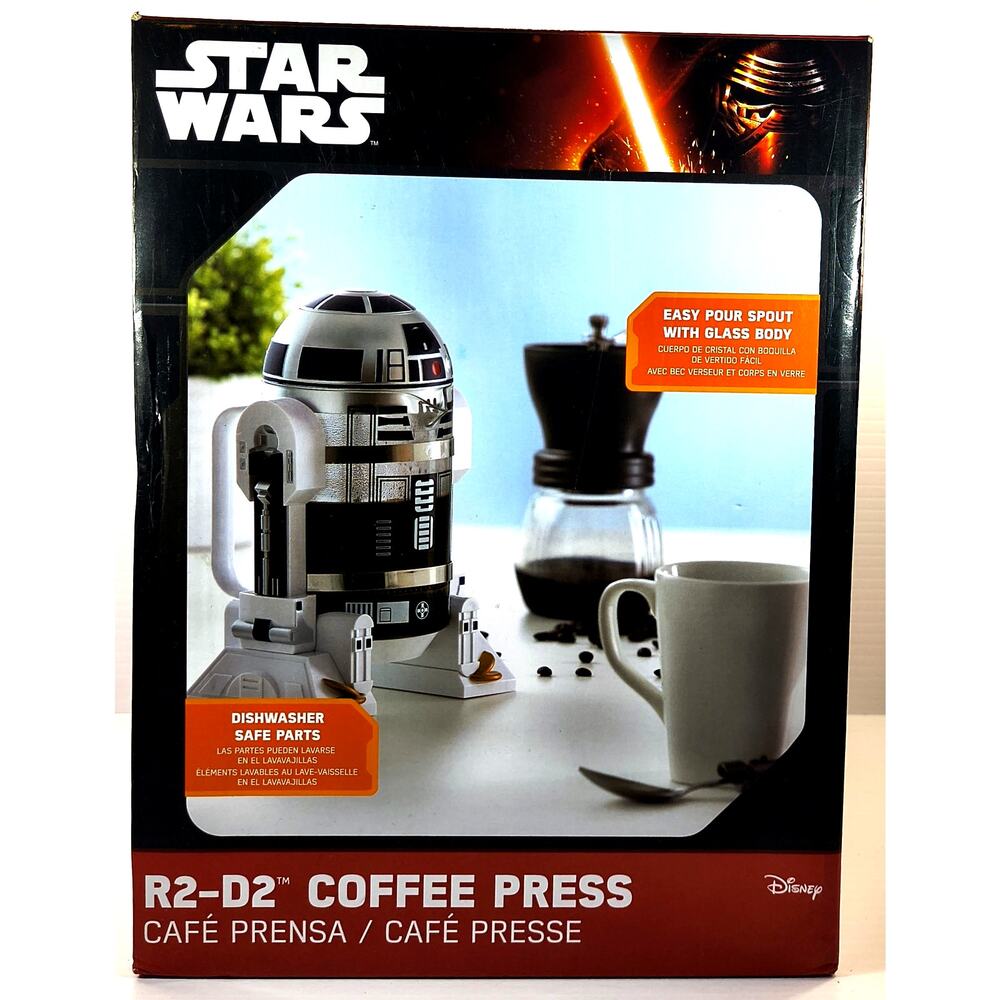 Thinkgeek Disney Star Wars R2-D2 COFFEE PRESS, New, See Pics/Description!